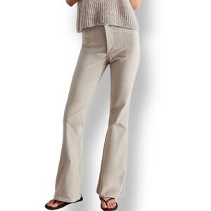 We The Free Jayde Corduroy Flare Pants High Waist Beige Size 27